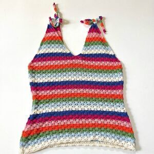 FRNCH Paris Knit Rainbow Tank Medium